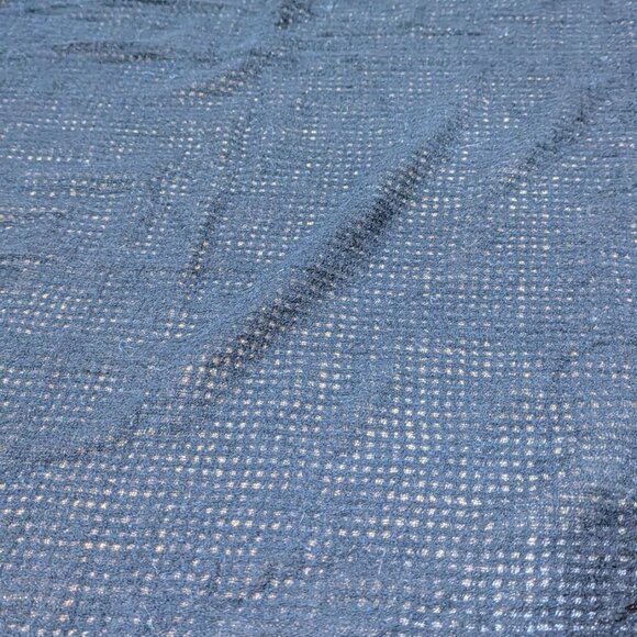 Rag & Bone Black Virgin Wool Square Scarf/Wrap 45” Made in Italy - Picture 4 of 5